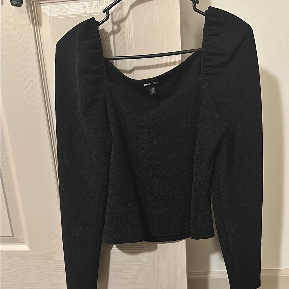 Express Black Long Sleeve Top